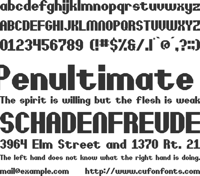 Cartoon Riot font preview