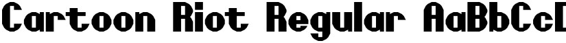 Cartoon Riot Regular font