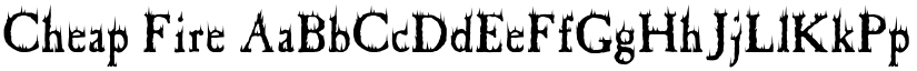 Cheap Fire font