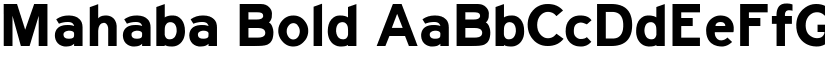 Mahaba Bold font