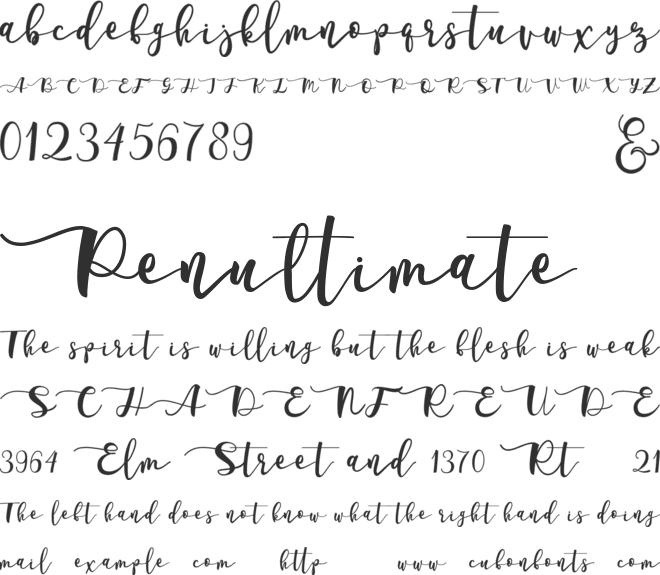 Adelarsio font preview