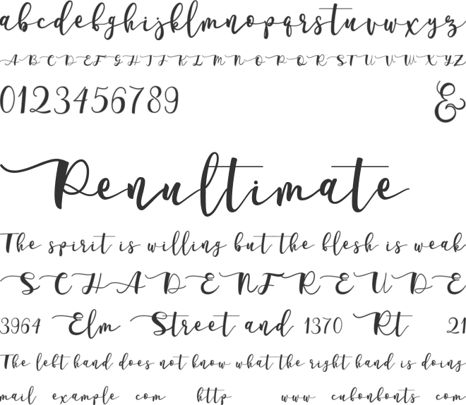 Adelarsio font preview