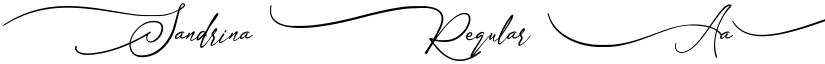 Sandrina Regular font