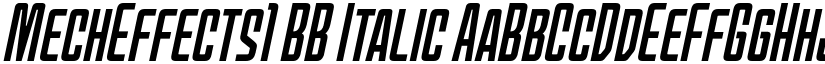 MechEffects1 BB Italic font