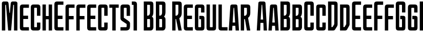 MechEffects1 BB Regular font