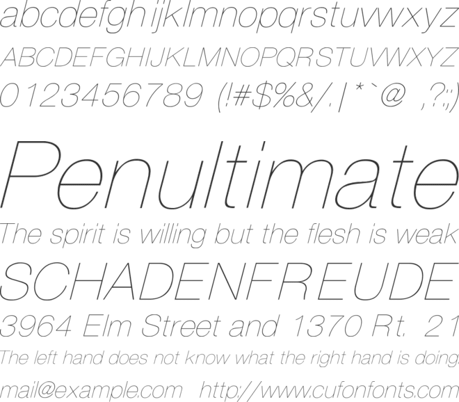 Partridge- font preview