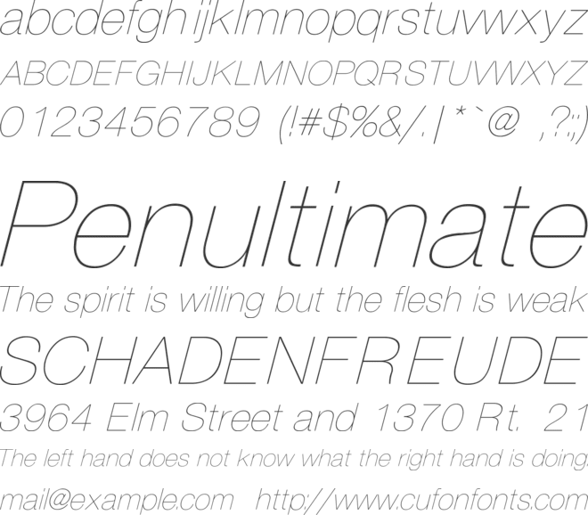 Partridge- font preview