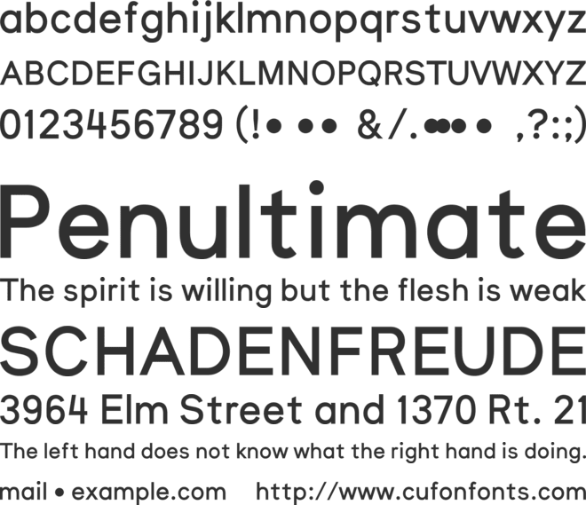 Nugget font preview