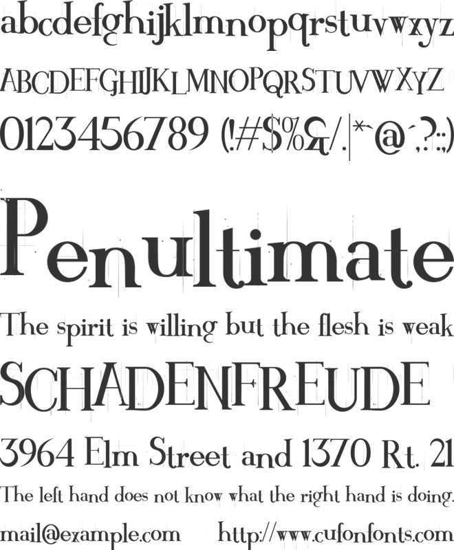 Crackin' font preview