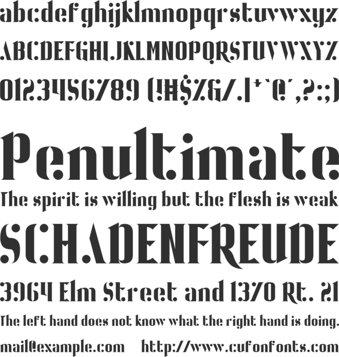 Ball Bearing font preview