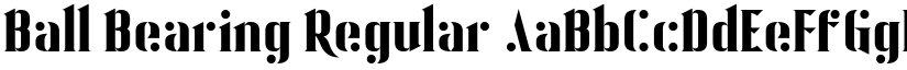 Ball Bearing Regular font