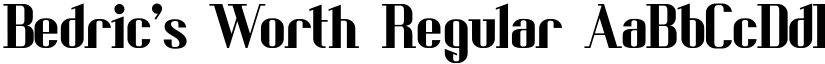 Bedric's Worth Regular font