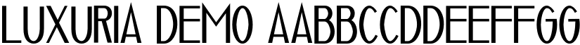 Luxuria Demo font