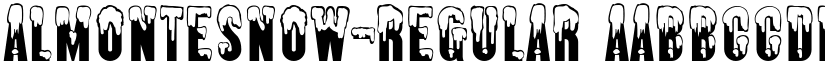 AlmonteSnow-Regular font
