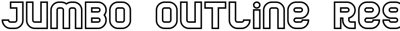 Jumbo Outline Regular font