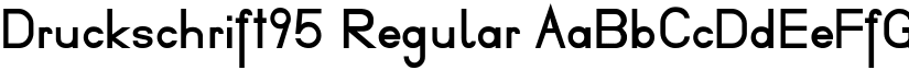Druckschrift95 Regular font