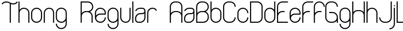 Thong Regular font