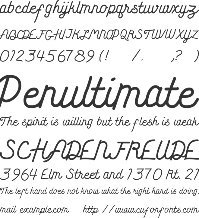 Teller font preview