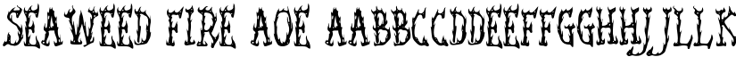 Seaweed Fire AOE font