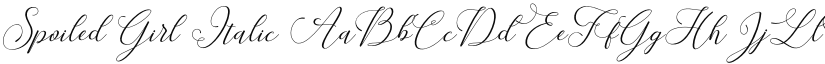 Spoiled Girl font download