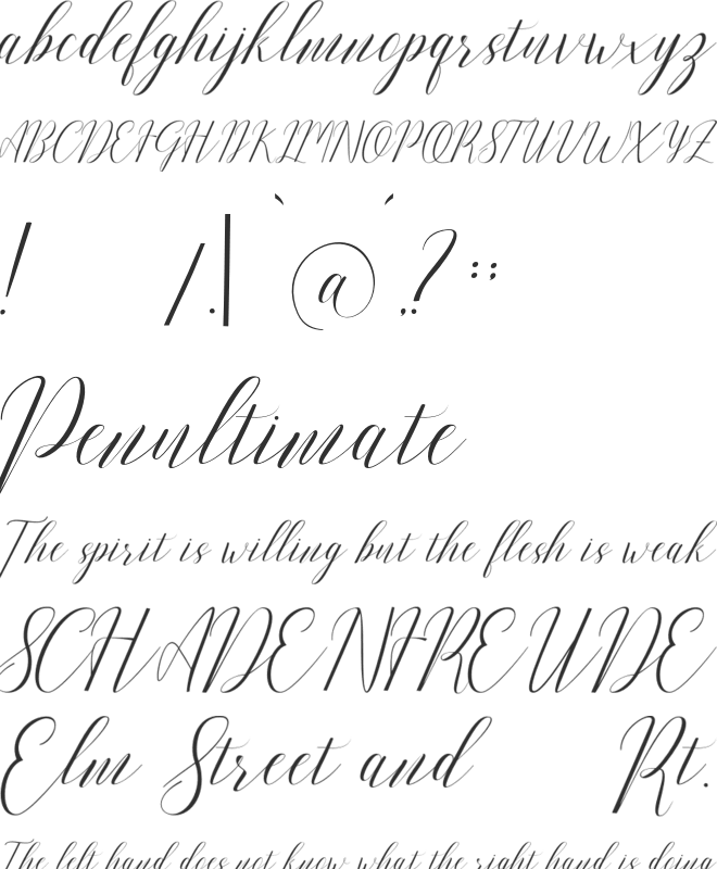 Romarya font preview