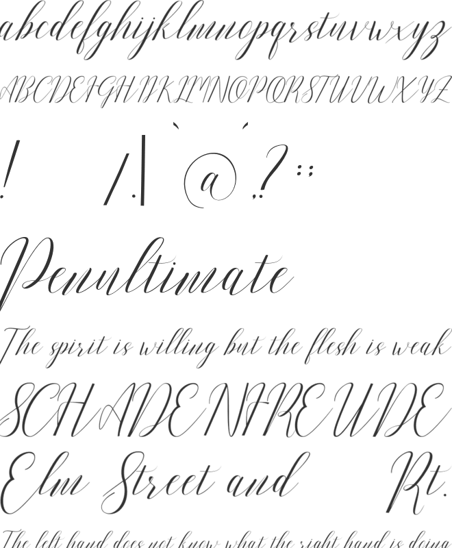 Romarya font preview