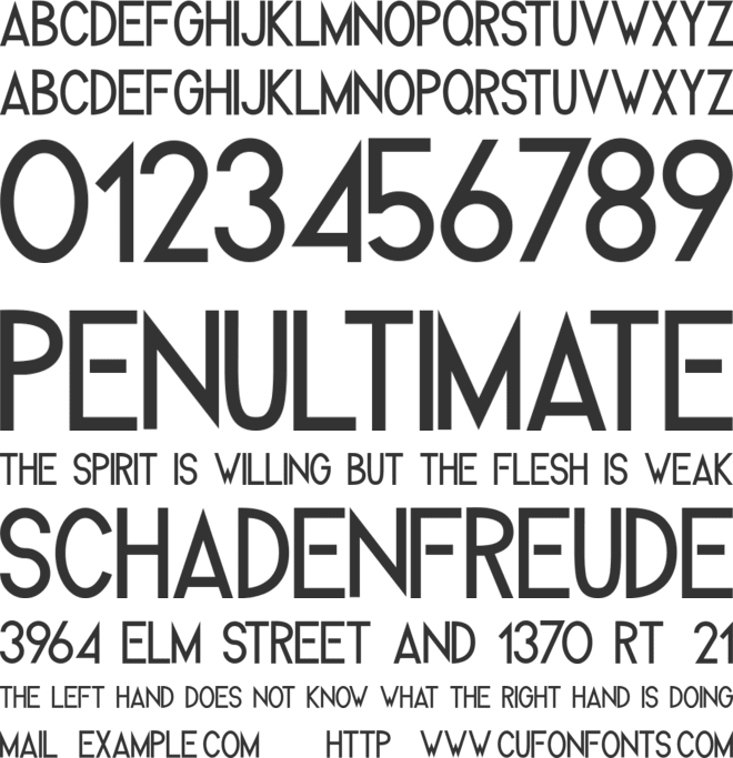Melvick font preview