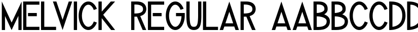 Melvick Regular font