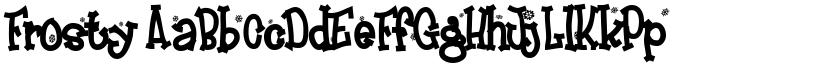 Frosty font