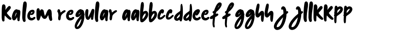 kalem Regular font