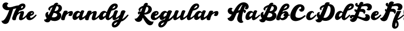 The Brandy Regular font