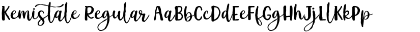Kemistale Regular font