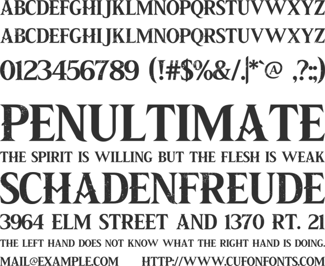 PIRATE SCROLL font preview