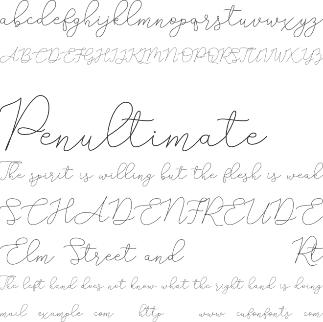 Adelya Free font preview