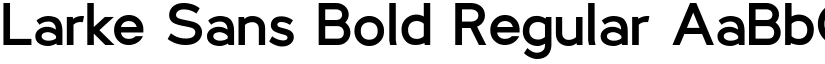 Larke Sans Bold Regular font