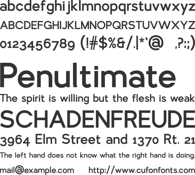 Larke Sans font preview