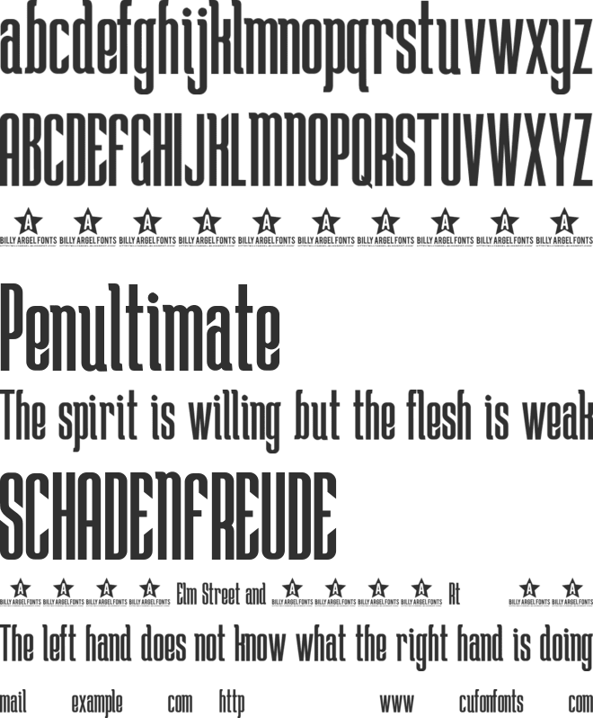 Lost Winner font preview