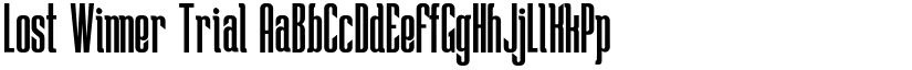 Lost Winner Trial font
