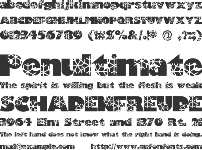 Krystal font preview