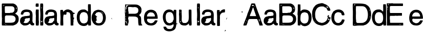 Bailando Regular font