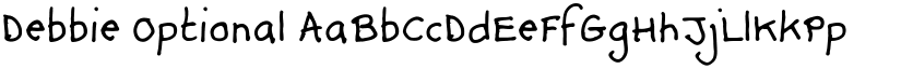 Debbie Optional font