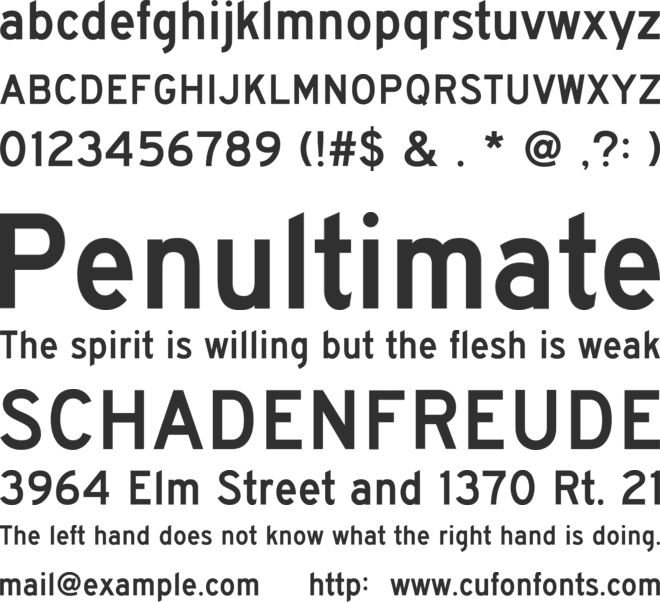 BywayD font preview