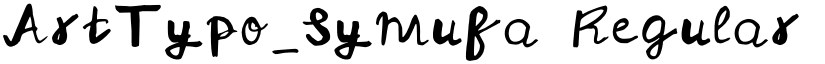 ArtTypo_Symufa Regular font