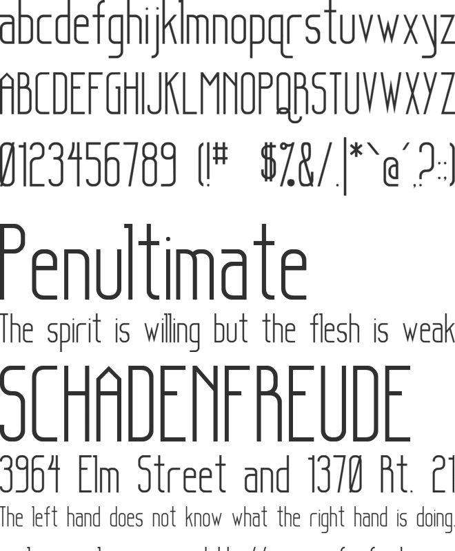 Sanity font preview