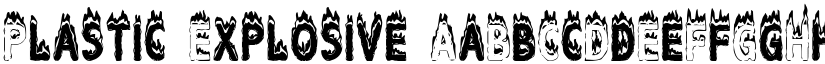 Plastic Explosive font
