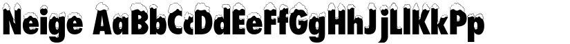 Neige font