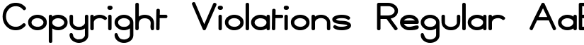 Copyright Violations Regular font