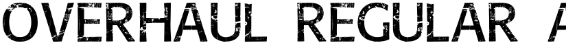 Overhaul Regular font
