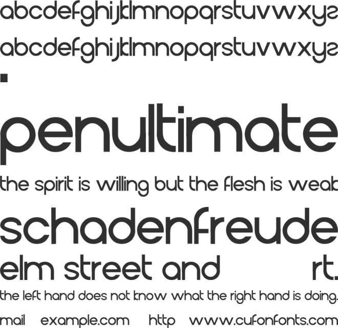 Si Buled font preview