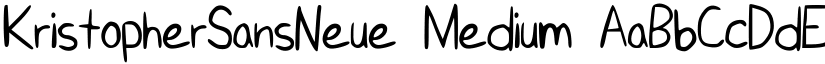 KristopherSansNeue Medium font